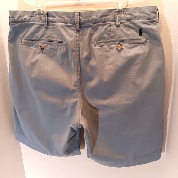 Polo Ralph Lauren Shorts Mens 38 Light Blue Twill The Polo Chino Preppy Stretch - Picture 6 of 11